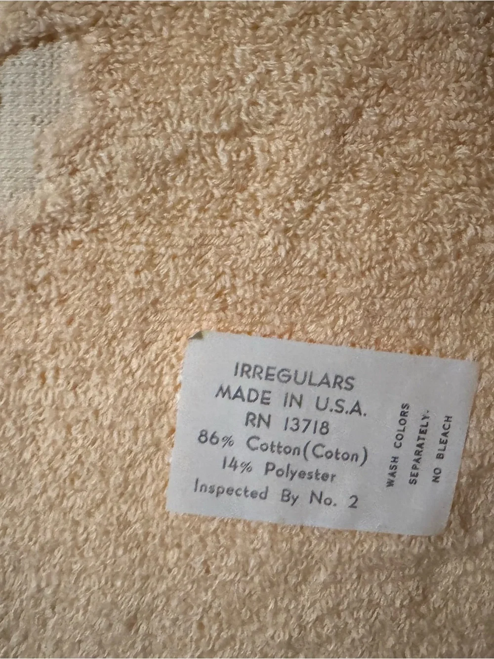 Swan Face Towel in Soft Peach 21.5 x 41.5 Set of two